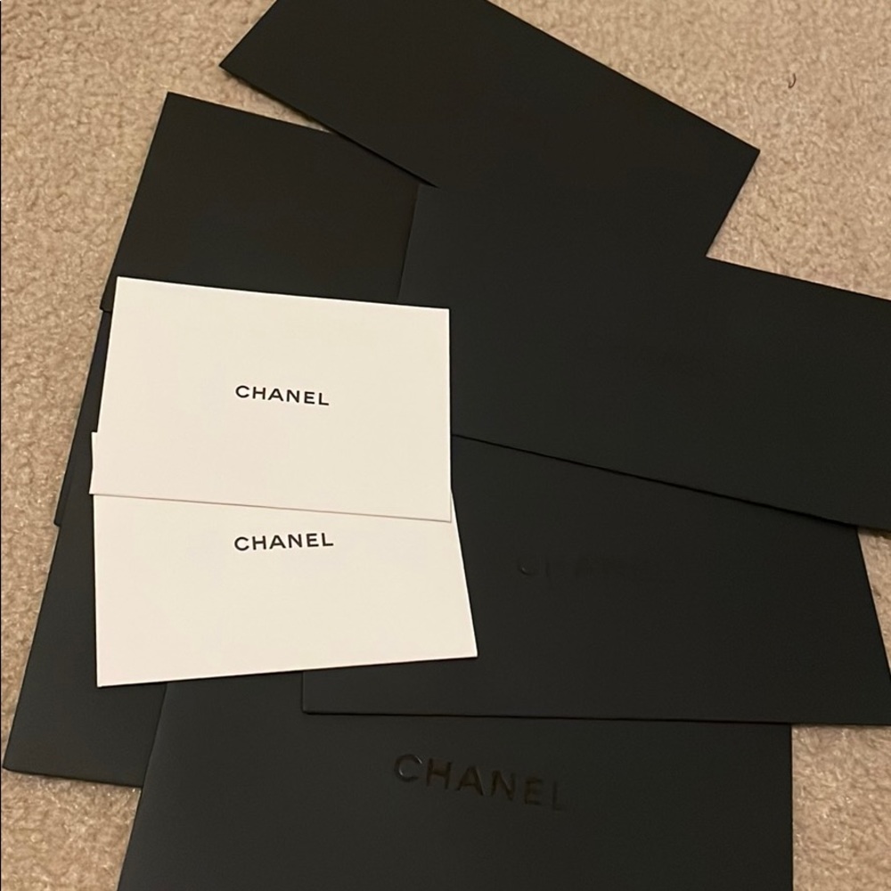 Lot of Chanel receipt pockets